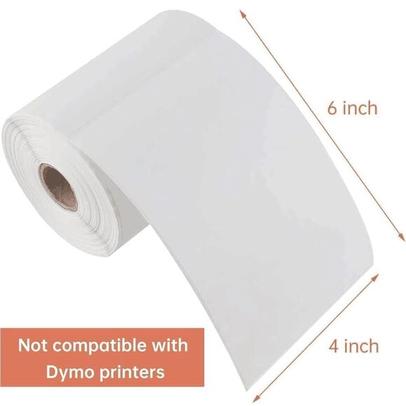 4x6” 4-pk of 250/roll = 1000 Labels | Direct Thermal Printer Shipping Labels - Picture 2 of 8